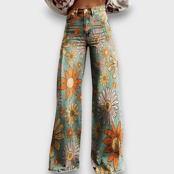 Statement Jeans with Wild Pattern