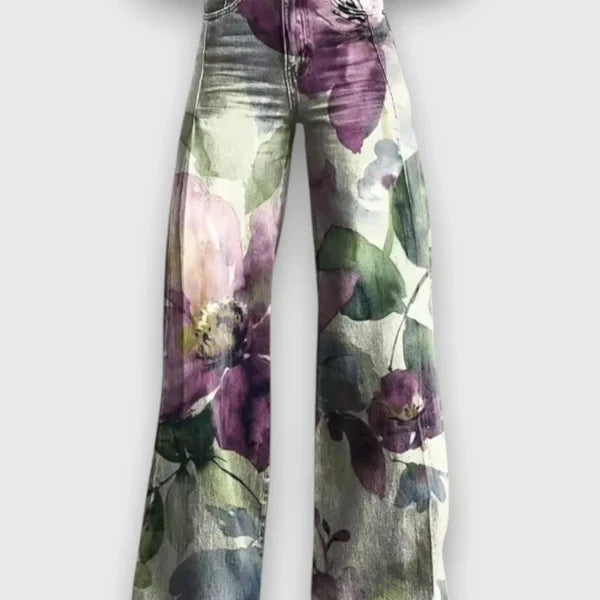 Statement Jeans with Wild Pattern