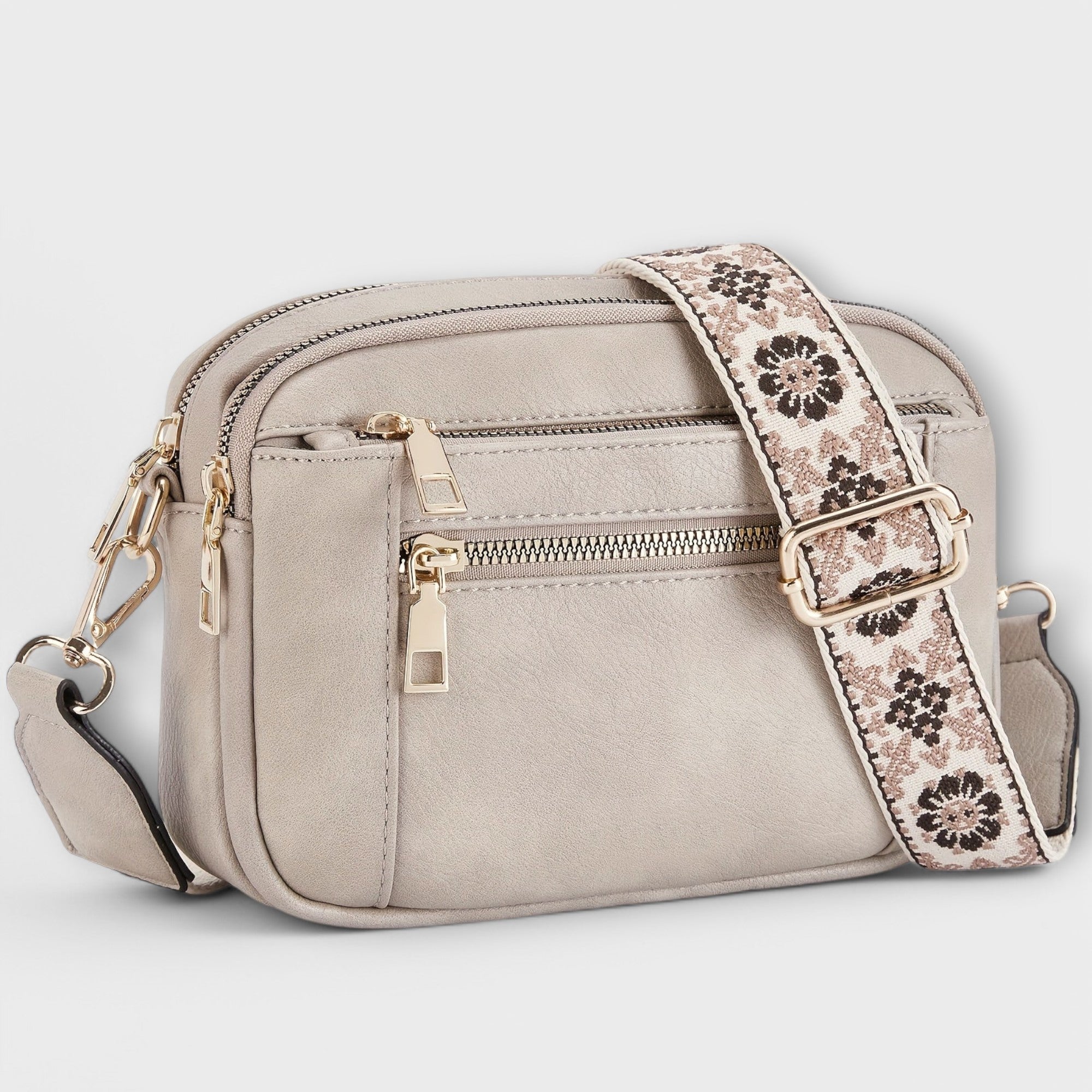 Vegan leather crossbody bag