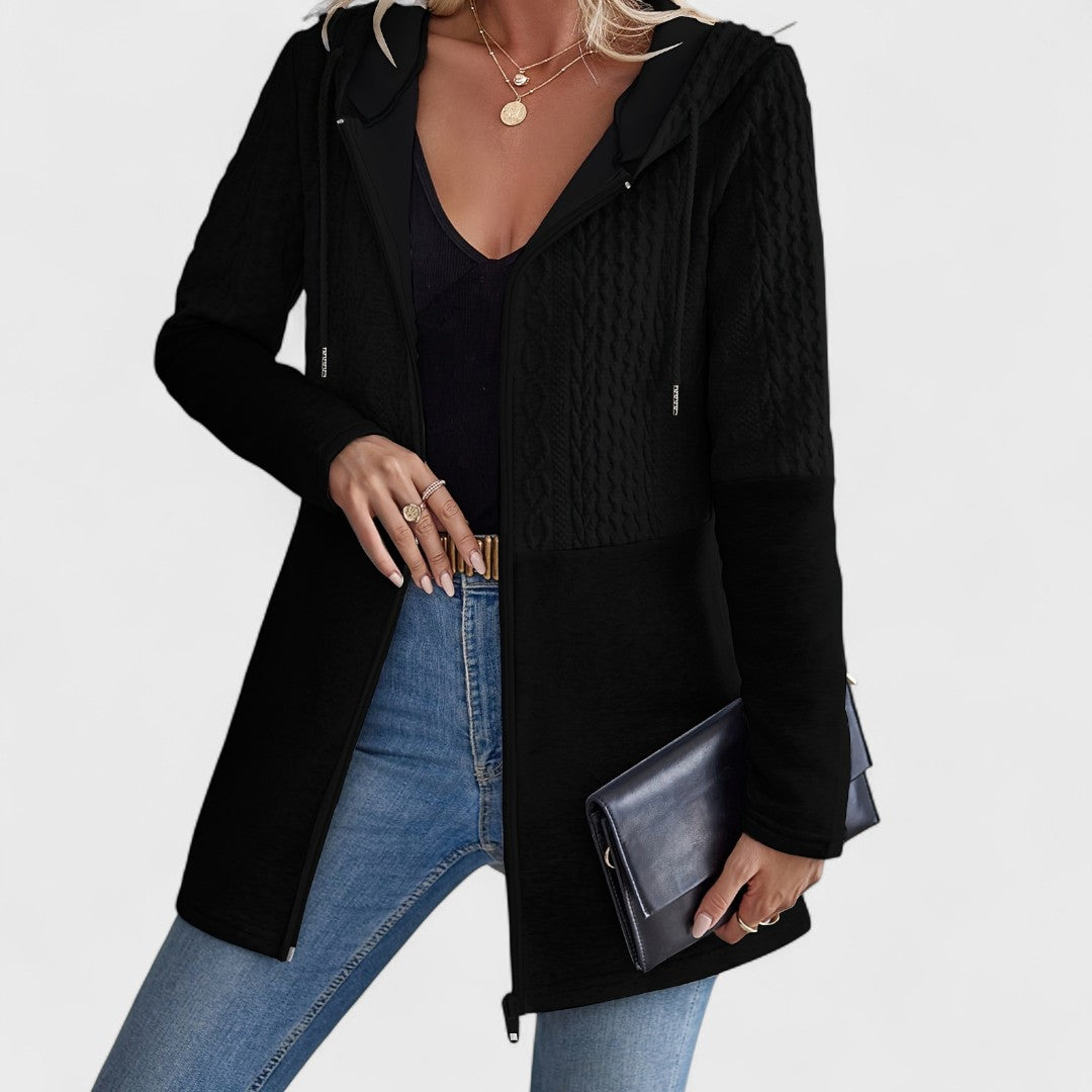 Valentino - Elegant Gray Hooded Cardigan for Women