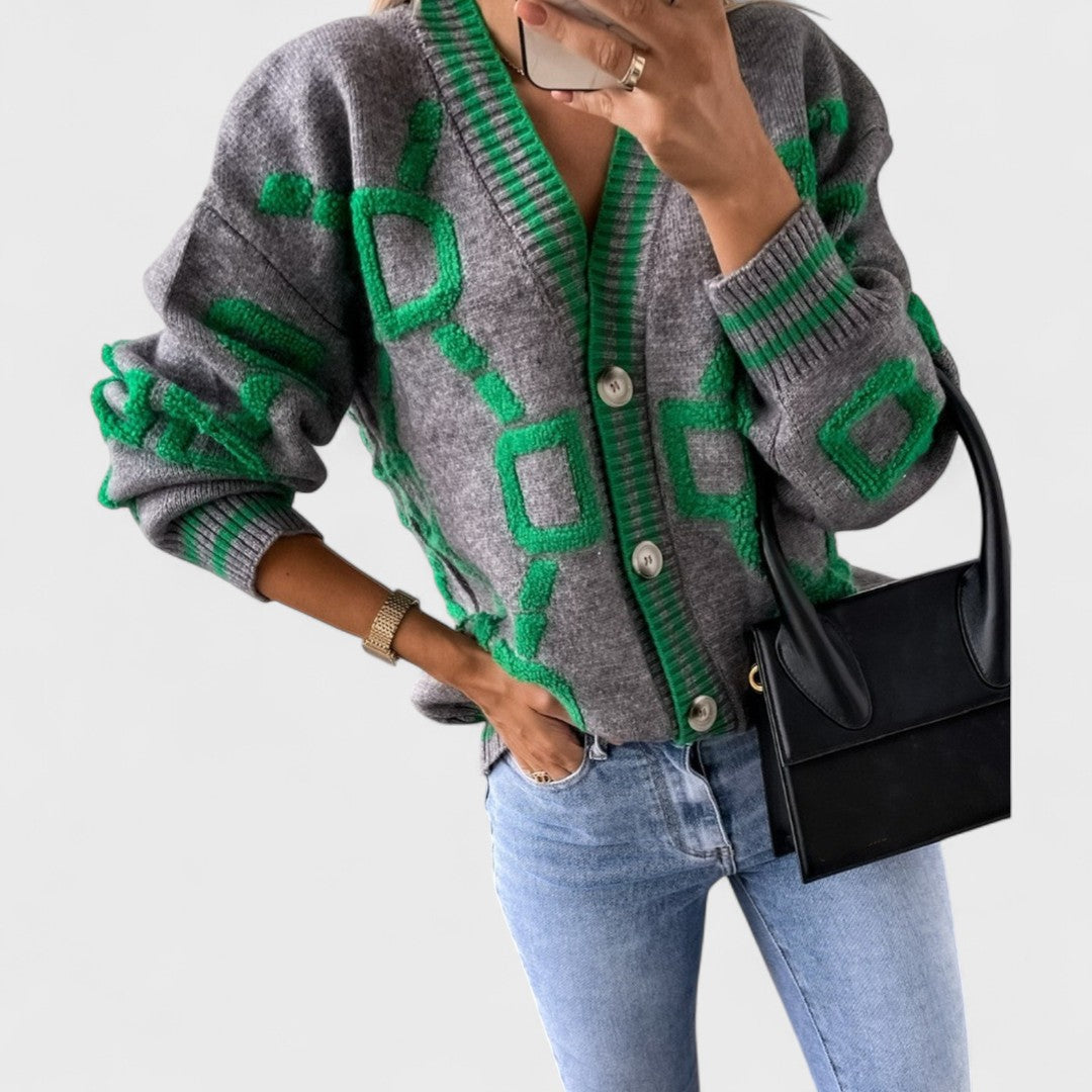 Bombay - Color Block Cardigan