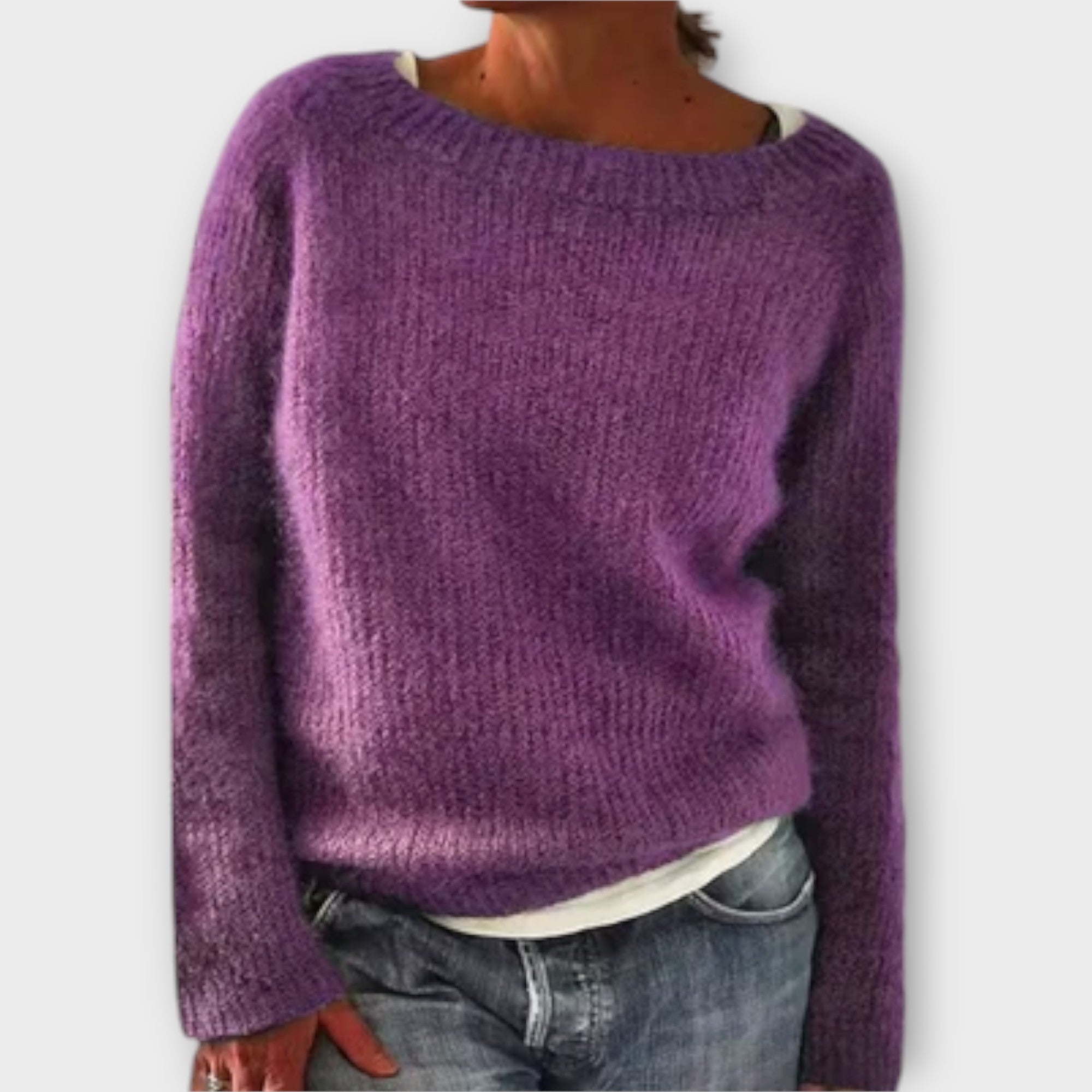 pull en maille uni