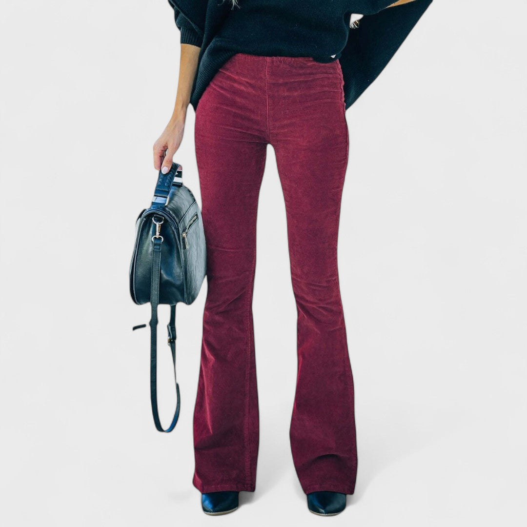 Flared Corduroy Pants