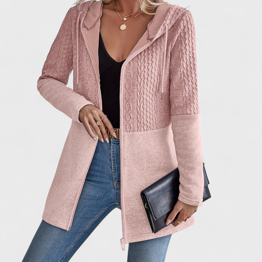 Valentino - Elegant Gray Hooded Cardigan for Women