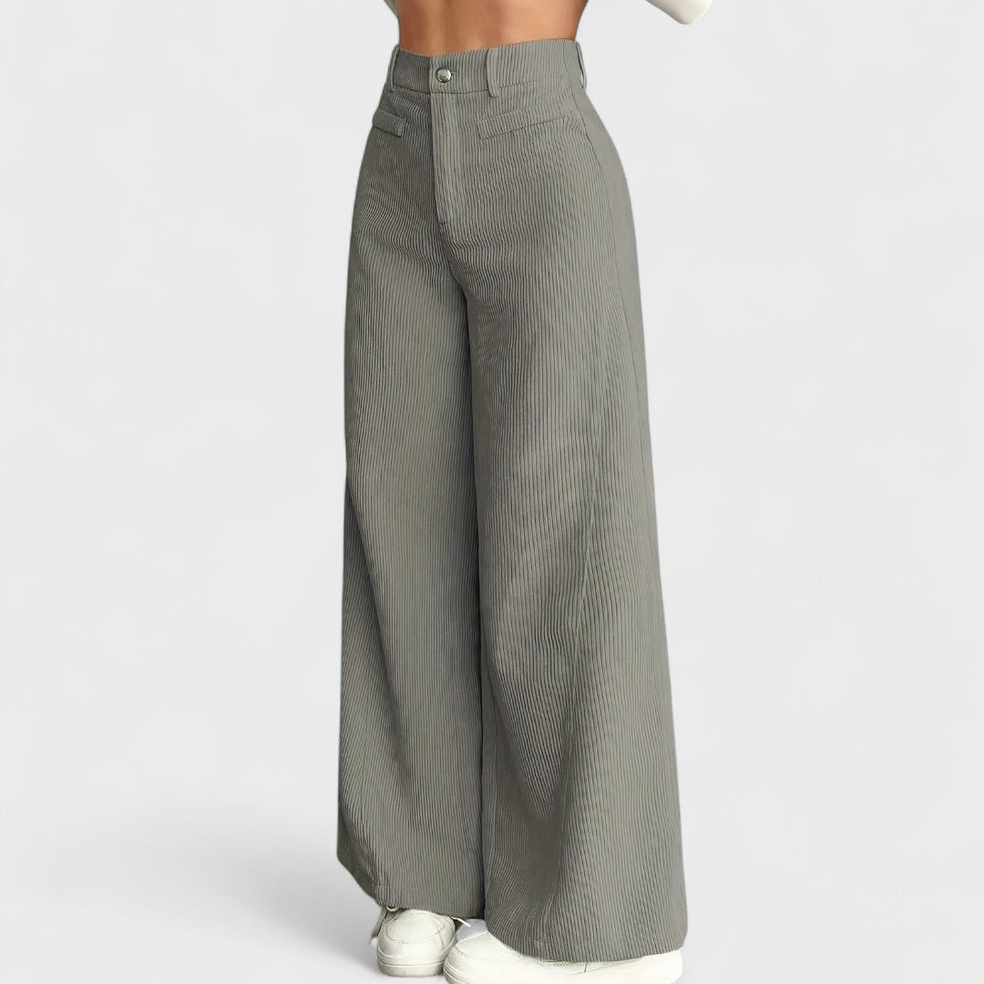 Women's High-Waisted Wide-Leg Pants