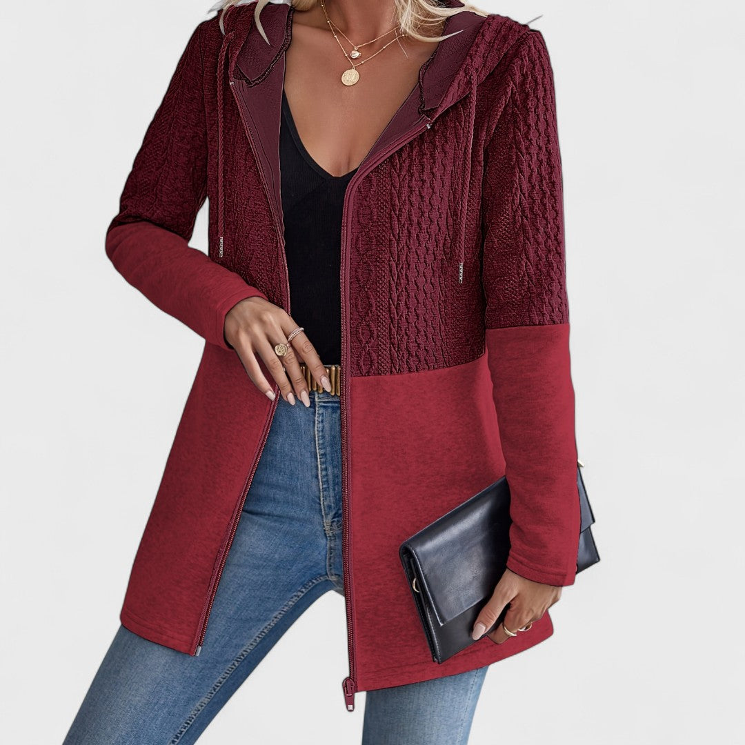 Valentino - Elegant Gray Hooded Cardigan for Women