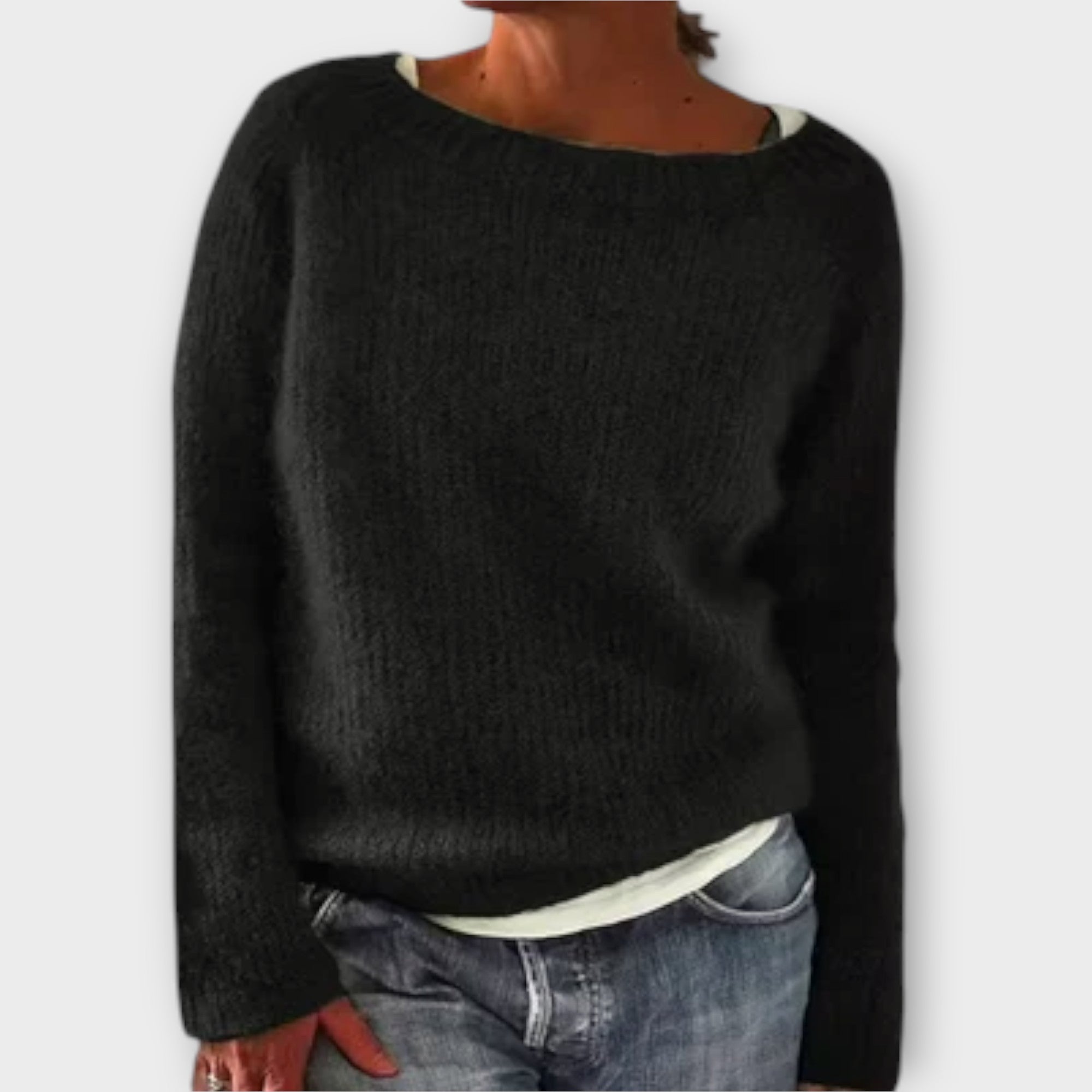 pull en maille uni