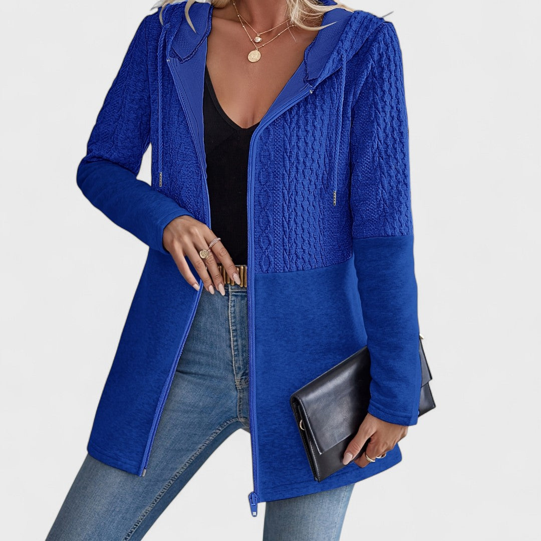 Valentino - Elegant Gray Hooded Cardigan for Women