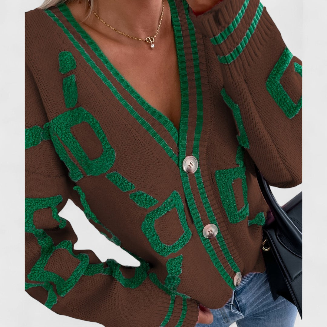 Bombay - Color Block Cardigan