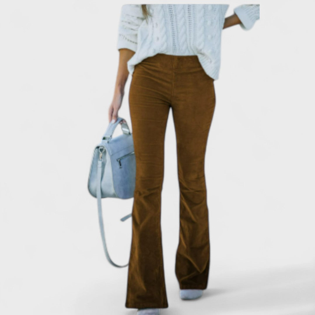 Flared Corduroy Pants