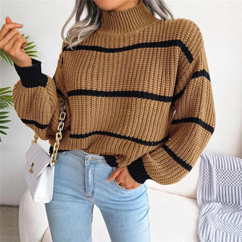 High Neck Couture Sweater