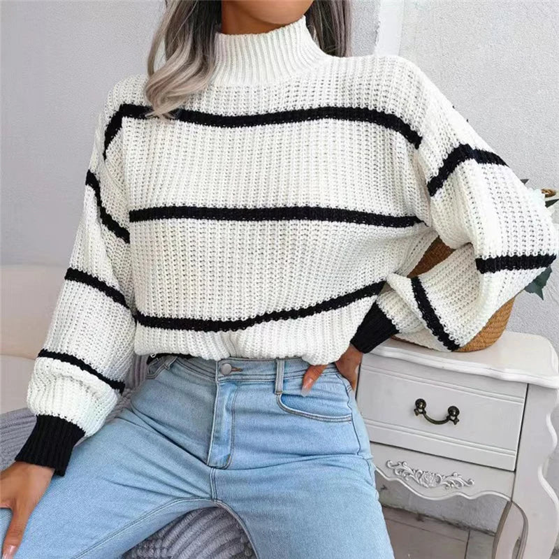 High Neck Couture Sweater