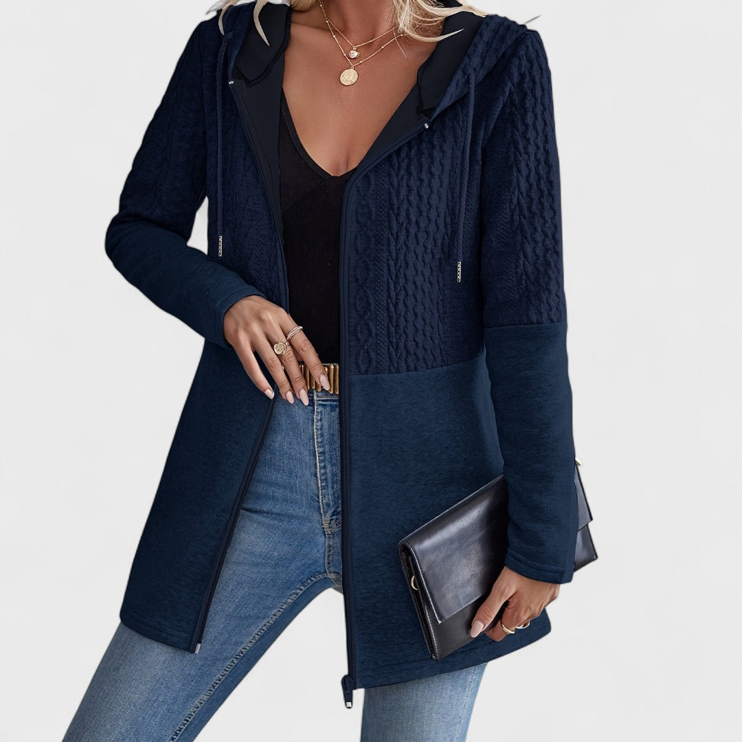 Valentino - Elegant Gray Hooded Cardigan for Women