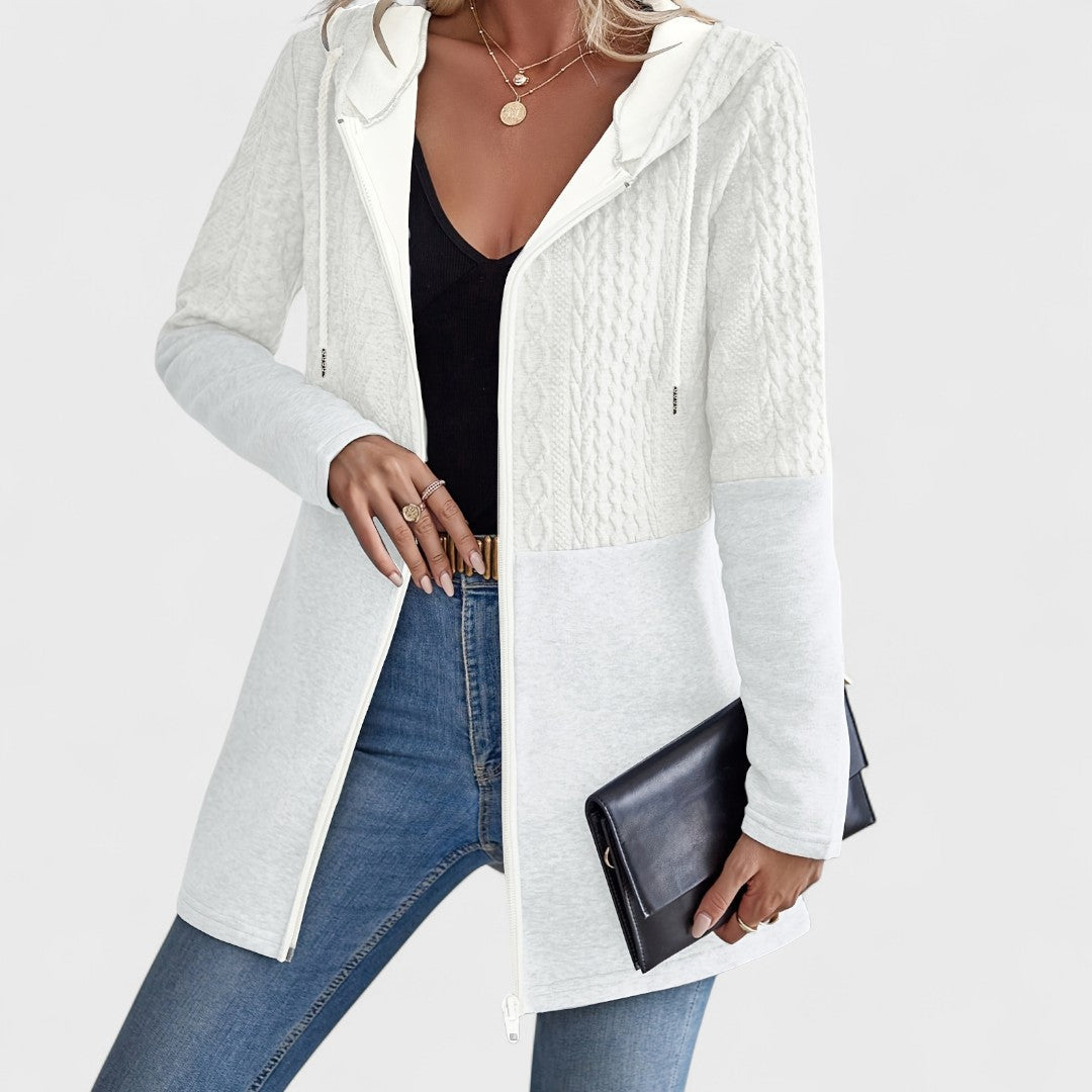 Valentino - Elegant Gray Hooded Cardigan for Women