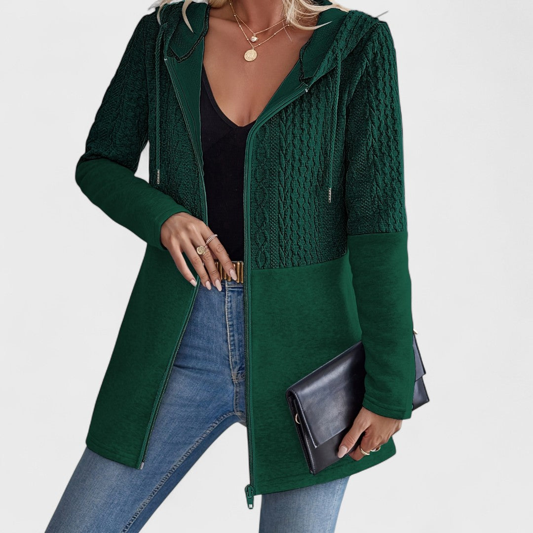 Valentino - Elegant Gray Hooded Cardigan for Women