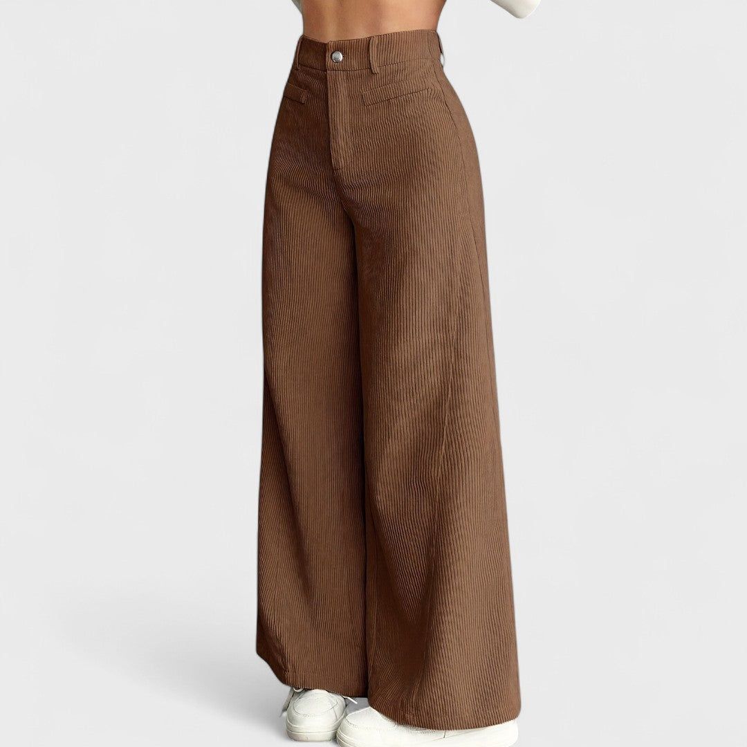 Women's High-Waisted Wide-Leg Pants