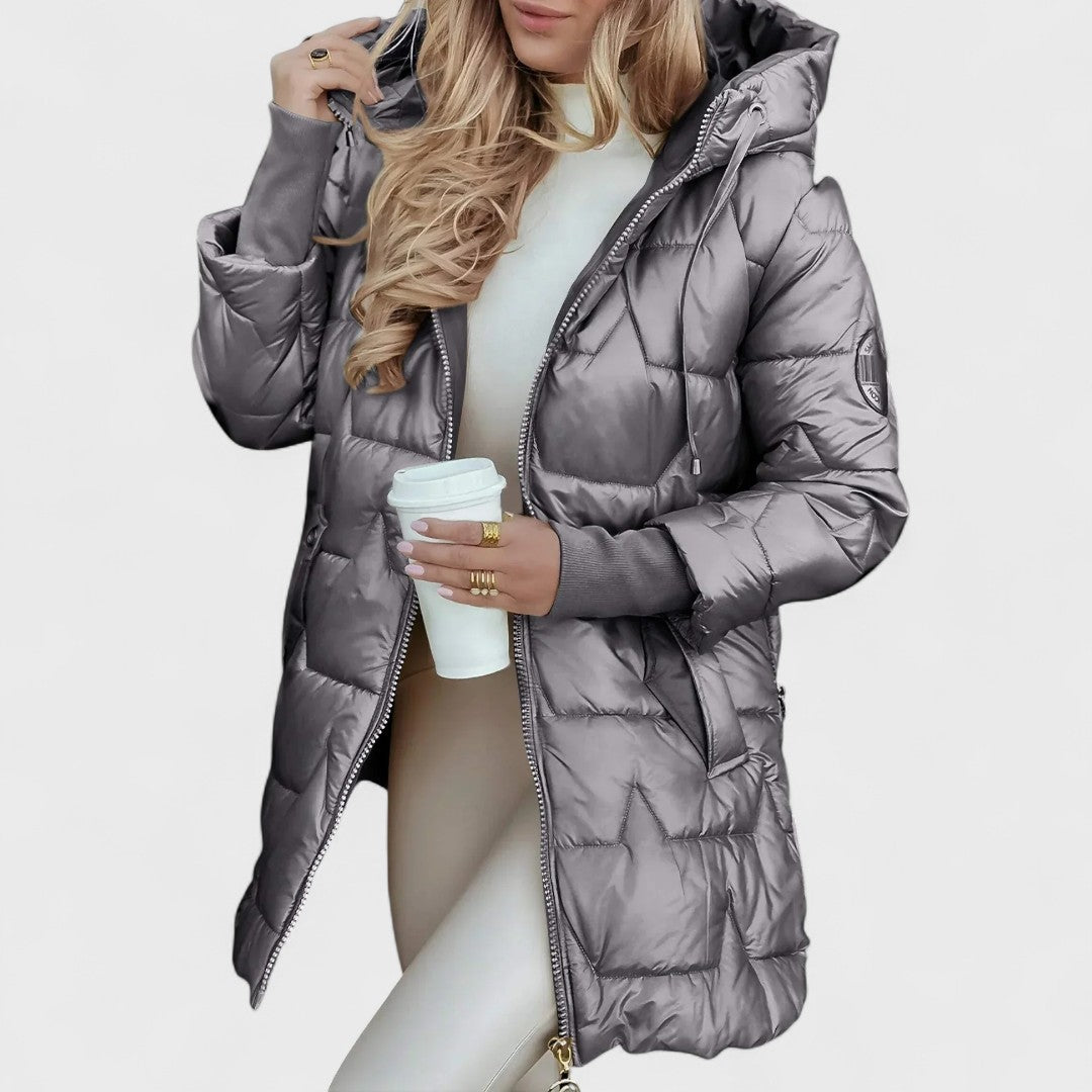 Elegant Winter Coat with Hood